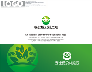 青柠檬公益空间LOGO设计