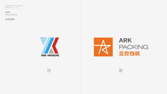 亚克包装制品公司vi设计,logo形象升级设计
