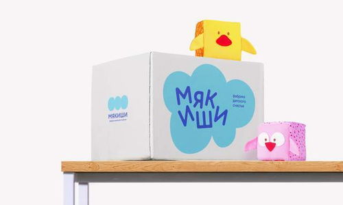 平面设计 мякиши婴儿产品品牌形象设计